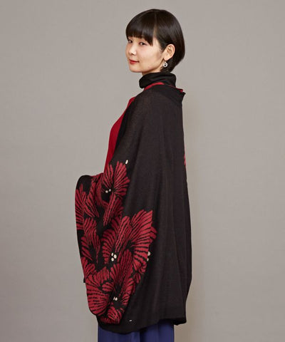 Ginkgo Pattern Knit HAORI