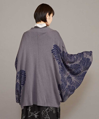 Ginkgo Pattern Knit HAORI