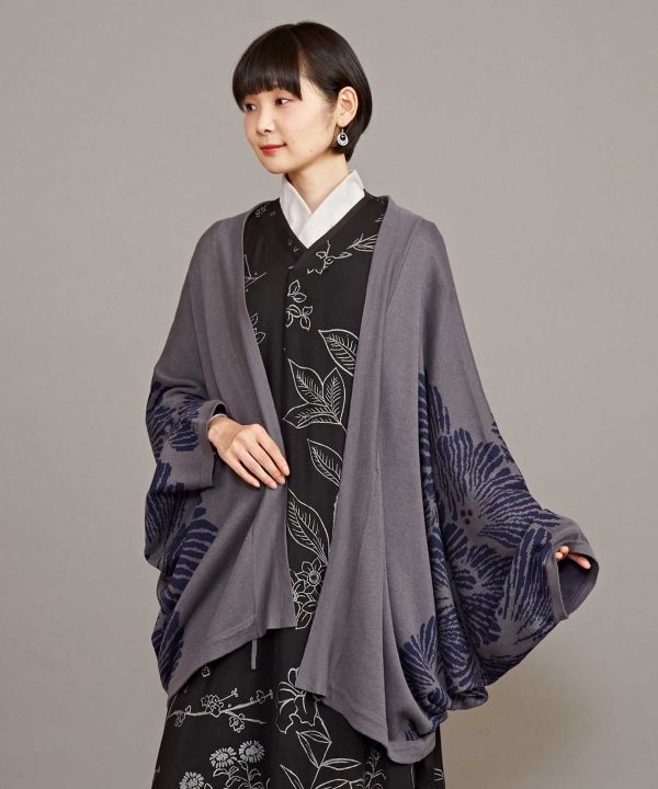 Ginkgo Pattern Knit HAORI