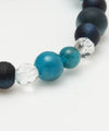 AIZOME Indigo Dyed Cypress x Apatite Bracelet