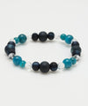 AIZOME Indigo Dyed Cypress x Apatite Bracelet