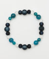 AIZOME Indigo Dyed Cypress x Apatite Bracelet