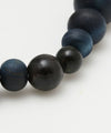 AIZOME Indigo Dyed Cypress x Blue Tiger Eye Bracelet