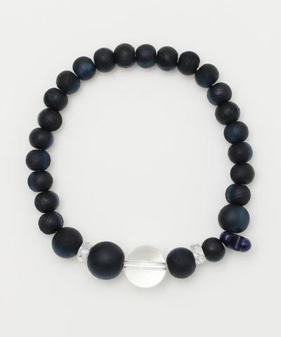 AIZOME Cypress x MAGATAMA Sodalite Bracelet