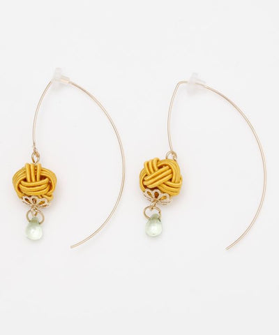 MIZUHIKI AWAJI Knot Ball Earrings