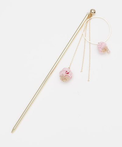 MIZUHIKI AWAJI Knot Ball KANZASHI Hair Stick