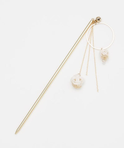 MIZUHIKI AWAJI Knot Ball KANZASHI Hair Stick