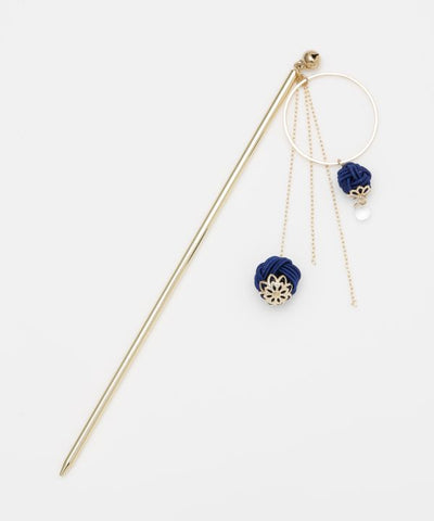 MIZUHIKI AWAJI Knot Ball KANZASHI Hair Stick