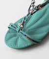 Boho Wedge Sandals - Turquoise