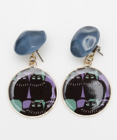 Retro Modern Round Earrings