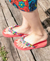 Colorful Sequin Flip Flops