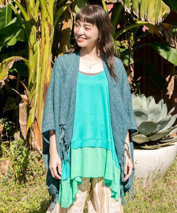 Thai Cotton Unisex Fringe KIMONO Jacket