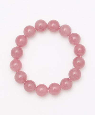 4A Grade 12mm Madagascar Rose Quartz Bracelet