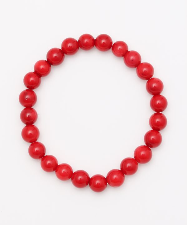 8mm Red Coral Bracelet