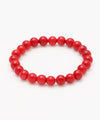 8mm Red Coral Bracelet