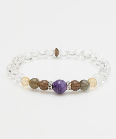 KAGAYAKI - Charoite x Crystal Bracelet