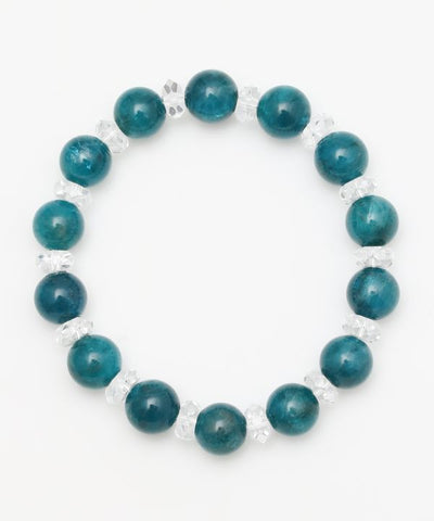 10mm Beaded Apatite Bracelet