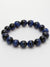 3A Grade 12mm Lapis Tiger Eye Beaded Bracelet