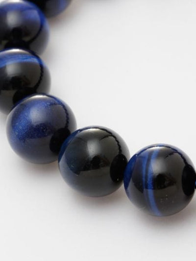 3A Grade 12mm Lapis Tiger Eye Beaded Bracelet