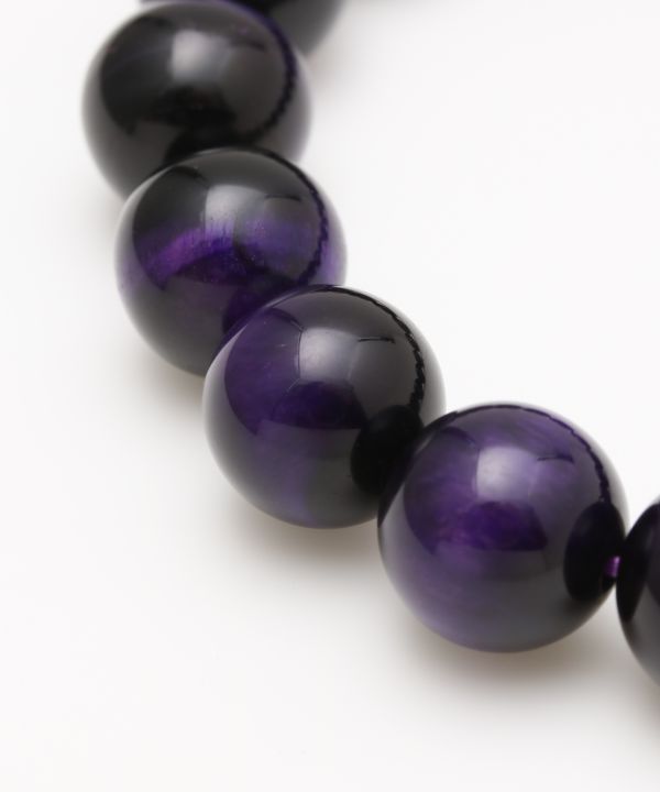 3A Grade 12mm Purple Tiger Eye Bracelet