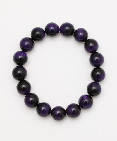 3A Grade 12mm Purple Tiger Eye Bracelet