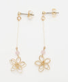 Wirework Flower Long Earrings