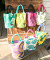 Colorful Bohemian Bucket Tote Bag