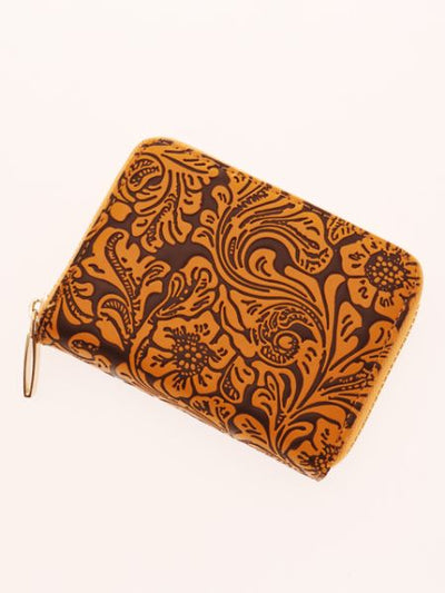 Mexican Flower Pattern Mini Wallet