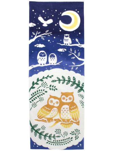 Owl TENUGUI Towel