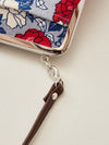 Retro Flower GAMAGUCHI Clasp Hand Bag