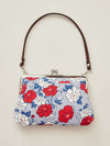 Retro Flower GAMAGUCHI Clasp Hand Bag