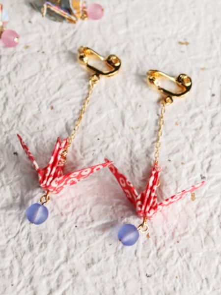 ORIGAMI Crane Earrings - KANOKO