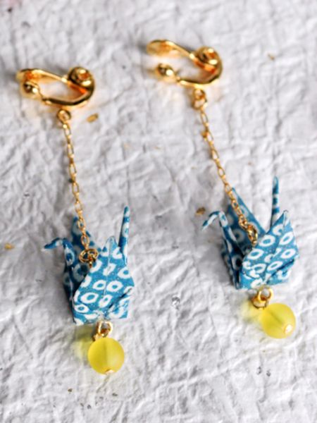 ORIGAMI Crane Earrings - KANOKO