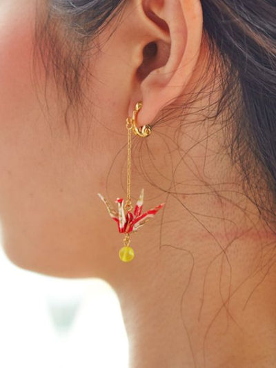 ORIGAMI Crane Earrings - KIKYOU