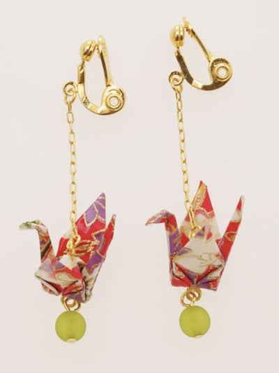 ORIGAMI Crane Earrings - KIKYOU