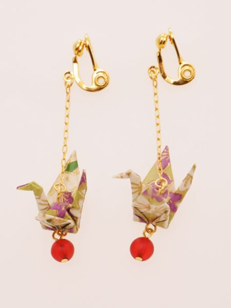 ORIGAMI Crane Earrings - KIKYOU