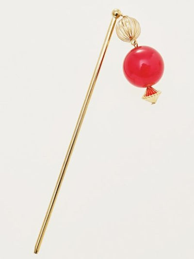 KANZASHI Hair Stick with Clear Bead Charm