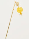 KANZASHI Hair Stick with Clear Bead Charm