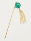 Beaded KANZASHI Hair Stick with Tassel