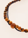 Silk String KUMIHIMO Braid Bracelet Tiger Eye φ4