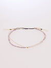 Birthstone Silk Braid Anklet- FEB