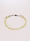 Birthstone Silk Braid Anklet- AUG