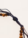 Silk Code Braided Anklet with Tiger Eye