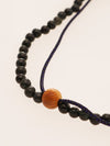 Silk Code Braided Anklet with Blue Tiger Eye