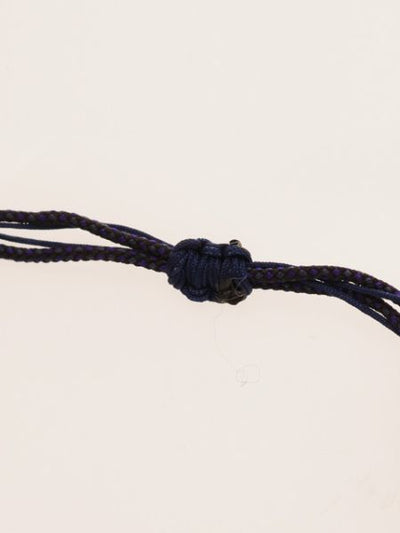 Silk String KUMIHIMO Braid Anklet Purple Tiger Eye