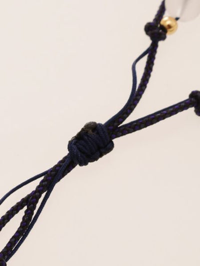 Silk String KUMIHIMO Braid Anklet Lapis Tiger Eye