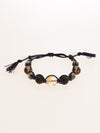 Gold Dragon Engraved Crystal x White Tiger Eye Bracelet