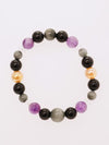 White Tiger Eye x Golden Aura Crystal Bracelet