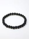 6mm Frosty Black Onyx Eye Bracelet