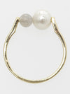 Cotton Pearl x Gemstone Ring